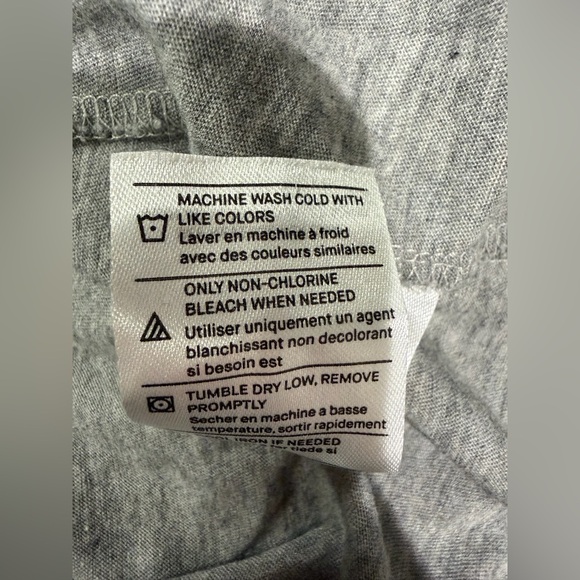 Vince Gray Raglan 100% Cotton Sleeve Shirt size M - Picture 6 of 6